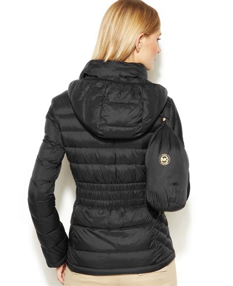 michael kors black puffer|Michael Kors puffer coats women's.